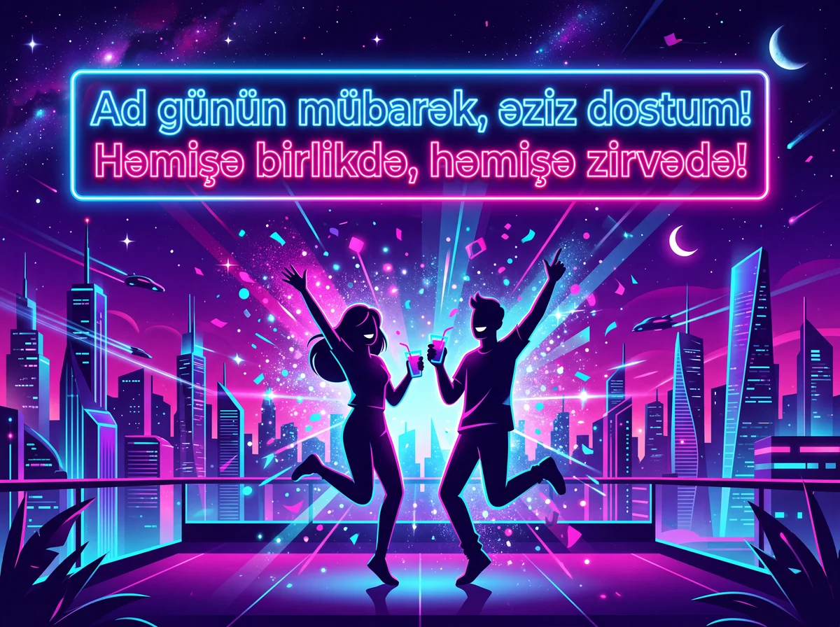 Ən yaxşı dostum üçün ad günü təbriki