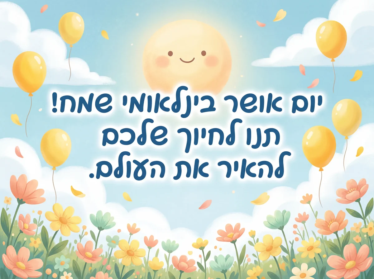 איחולים ליום האושר הבינלאומי