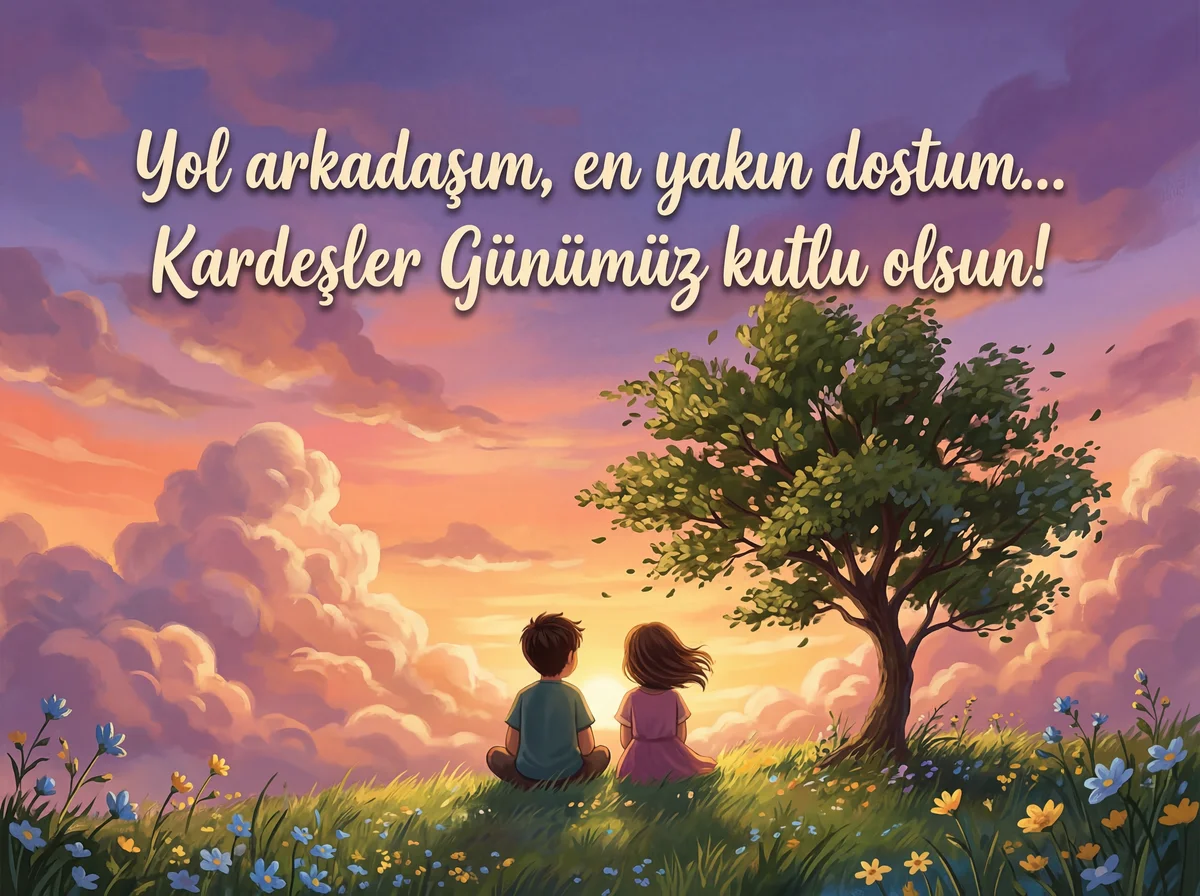 Kardeşler Günü için kardeşime özel bir kutlama mesajı.