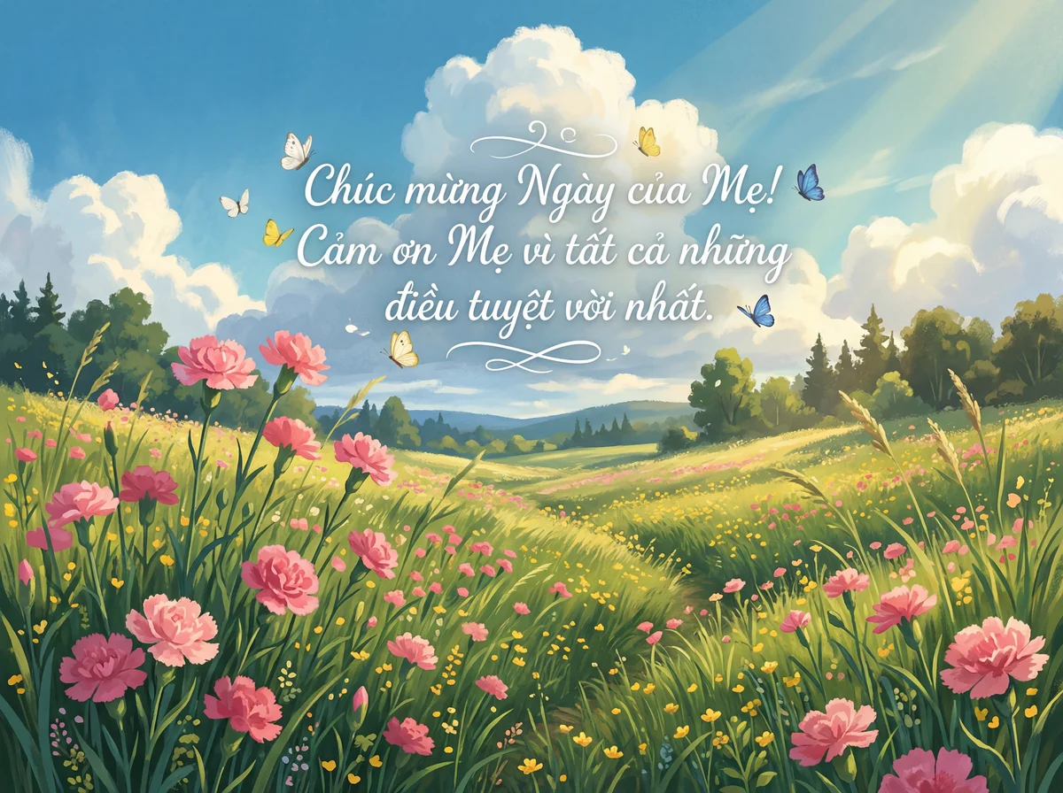 thiệp chúc mừng Ngày của Mẹ