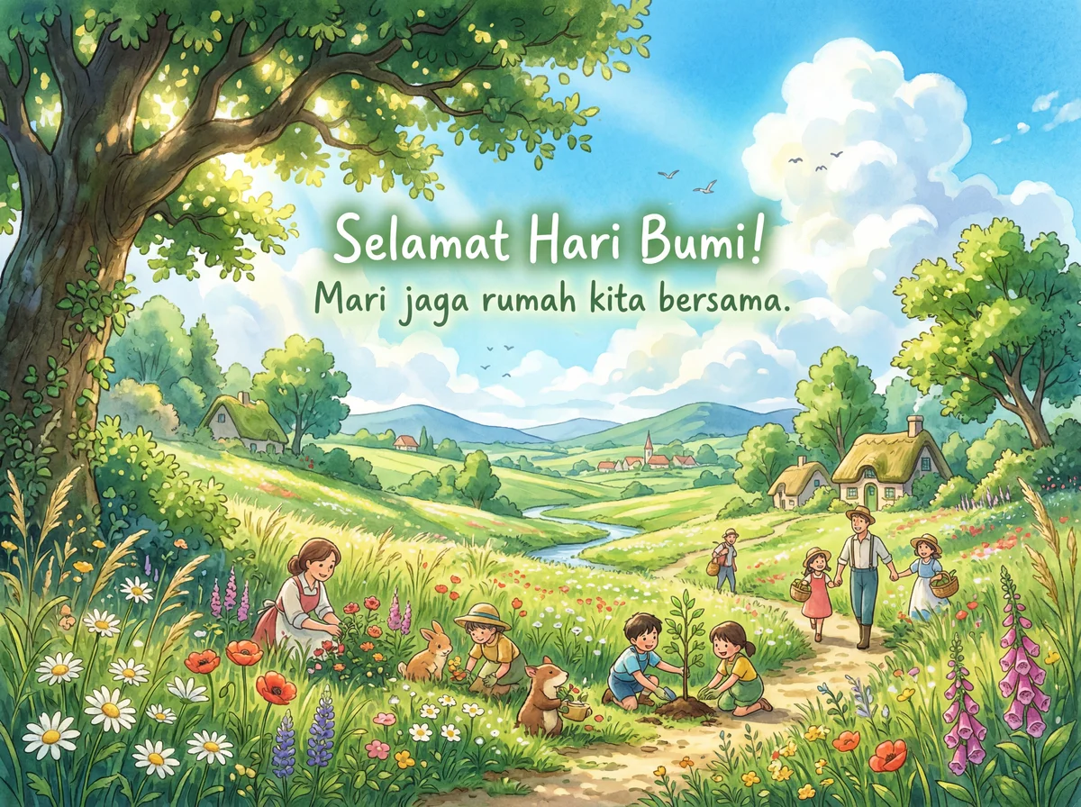 Ucapan Selamat Hari Bumi untuk teman