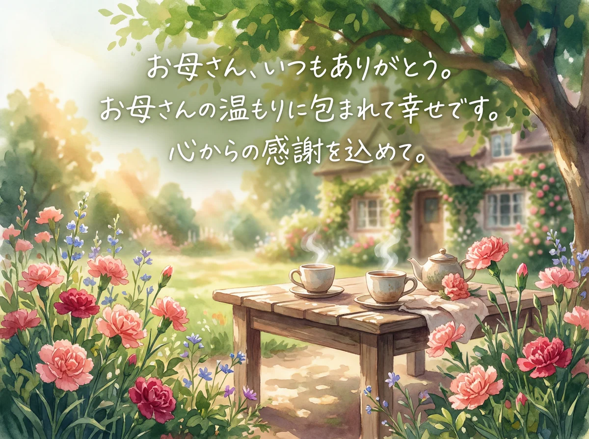 お母さんへの母の日メッセージカード、心に残る感動的な例文