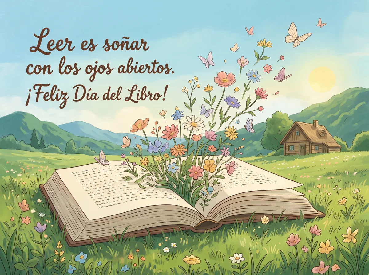 Ideas para tarjeta de felicitación del Día del Libro