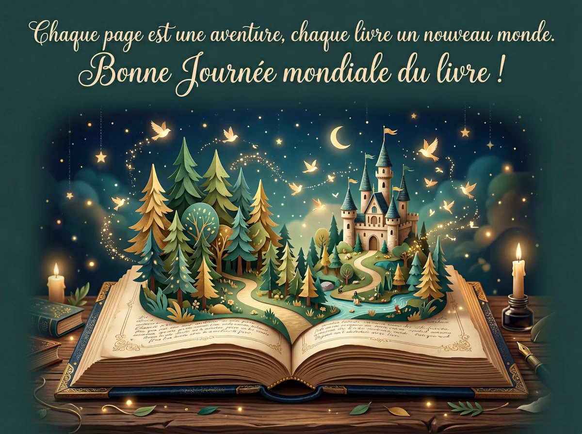 Texte de carte pour la Journée mondiale du livre pour un lec...