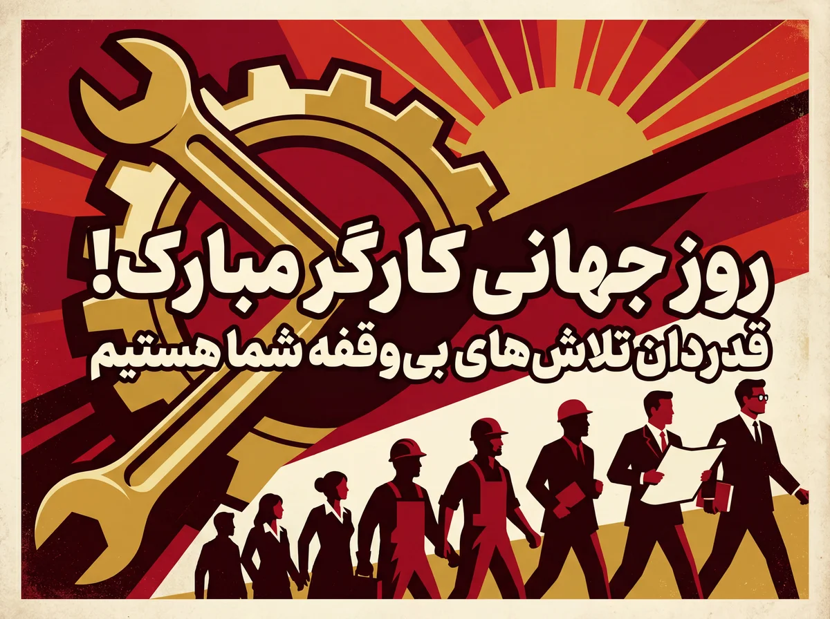 کارت تبریک روز جهانی کارگر برای همکار