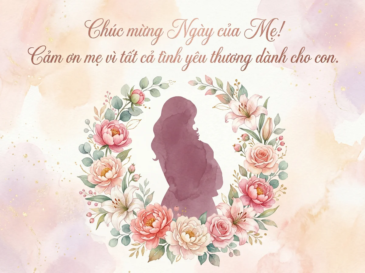 Thiệp chúc mừng Ngày của Mẹ ấm áp nhất cho mẹ