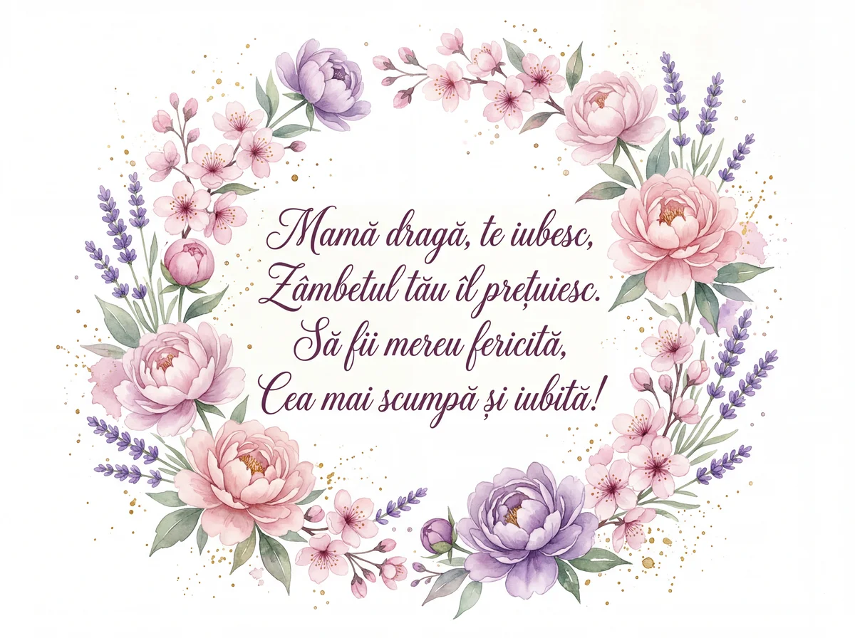 Urări de Ziua Mamei pentru mama mea dragă