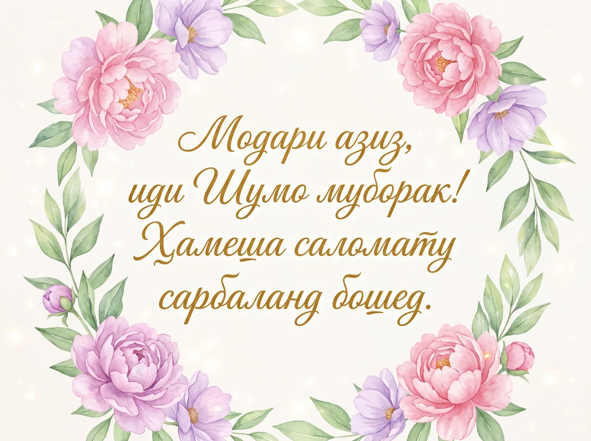 табрикоти рӯзи Модар