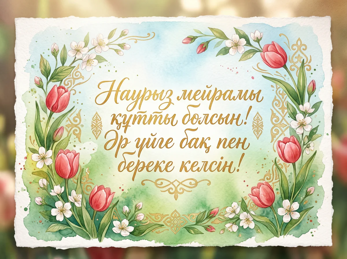 Наурыз мейрамына арналған жылы лебіздер