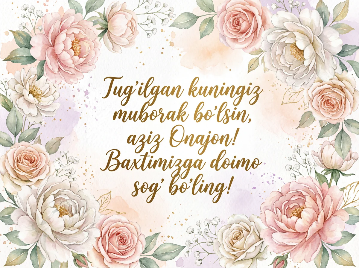 Onam uchun tug'ilgan kun tabrigi