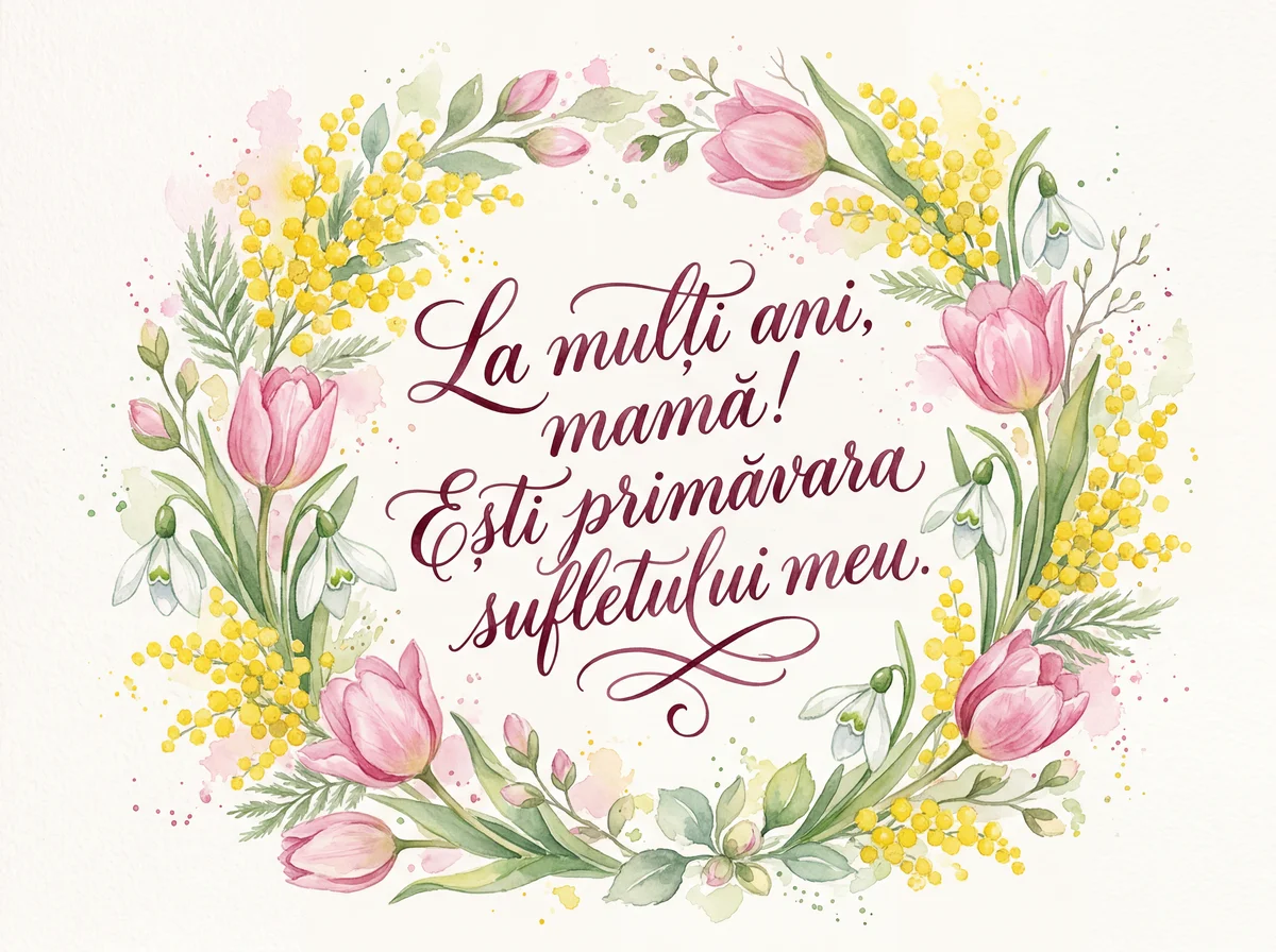 felicitare de 8 martie pentru mamă