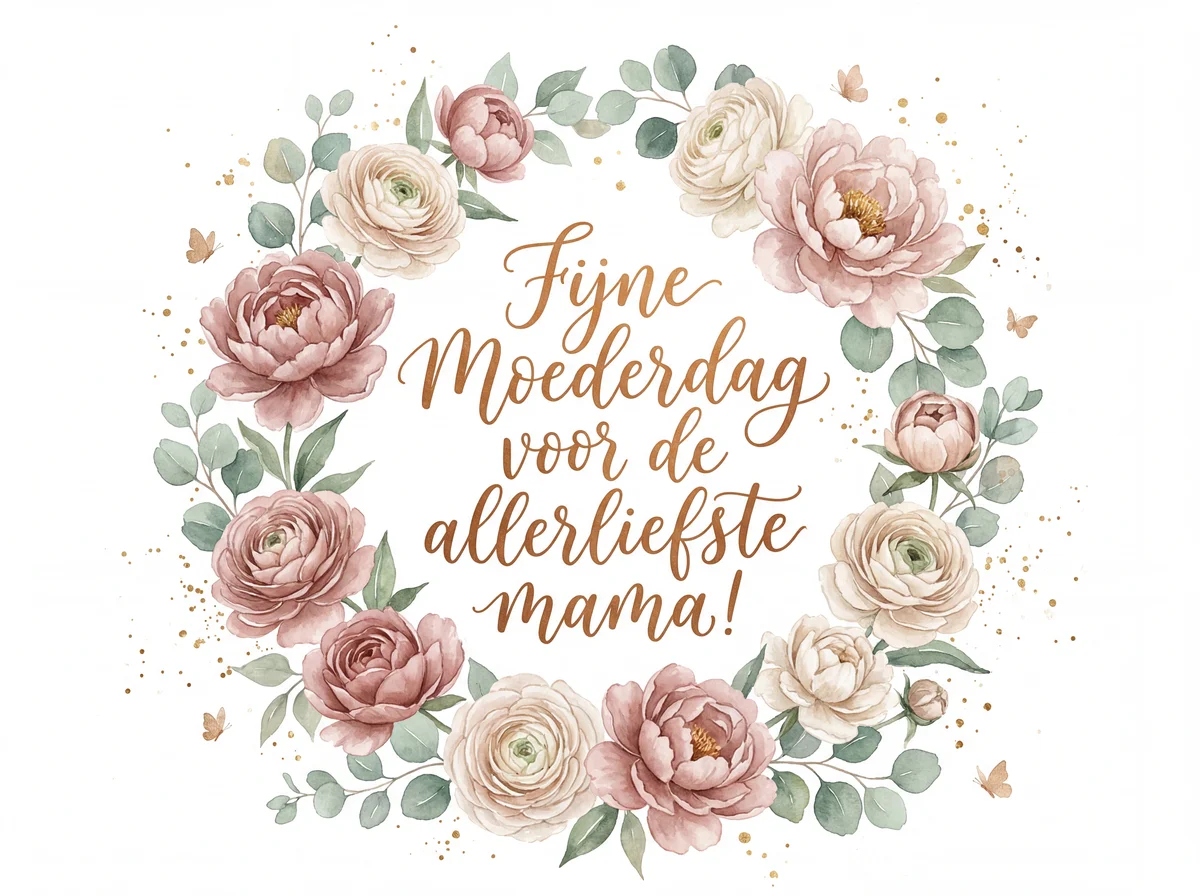 Moederdag kaart voor de liefste mama