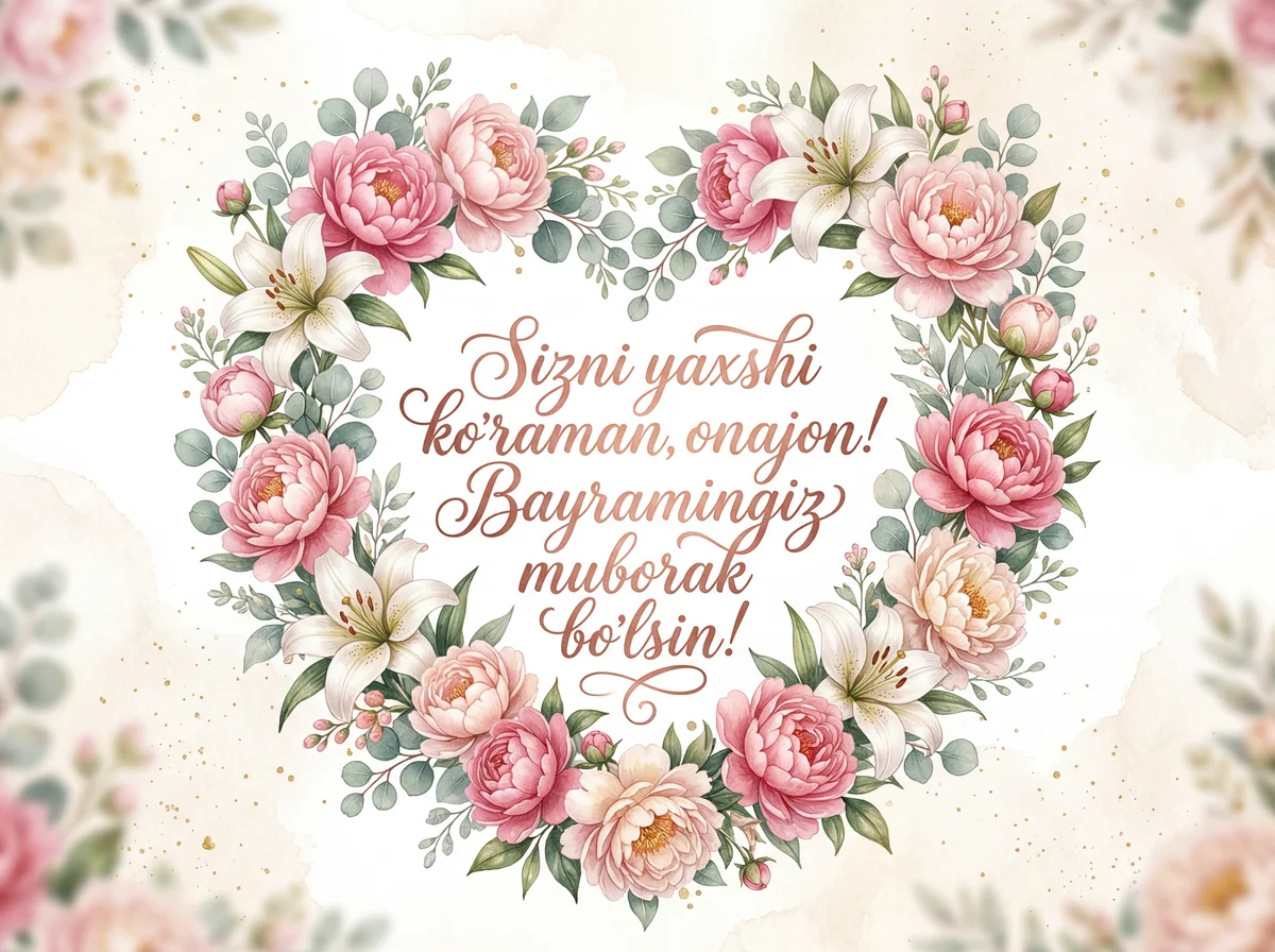 Onalar kuni bilan tabrik, onajonim!