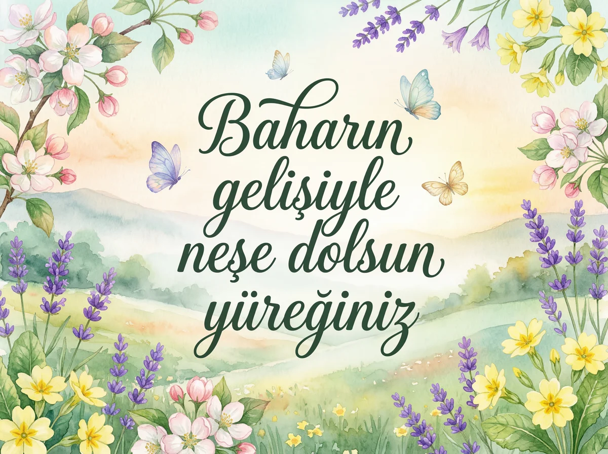 Baharın gelişiyle neşe dolsun yüreğiniz.