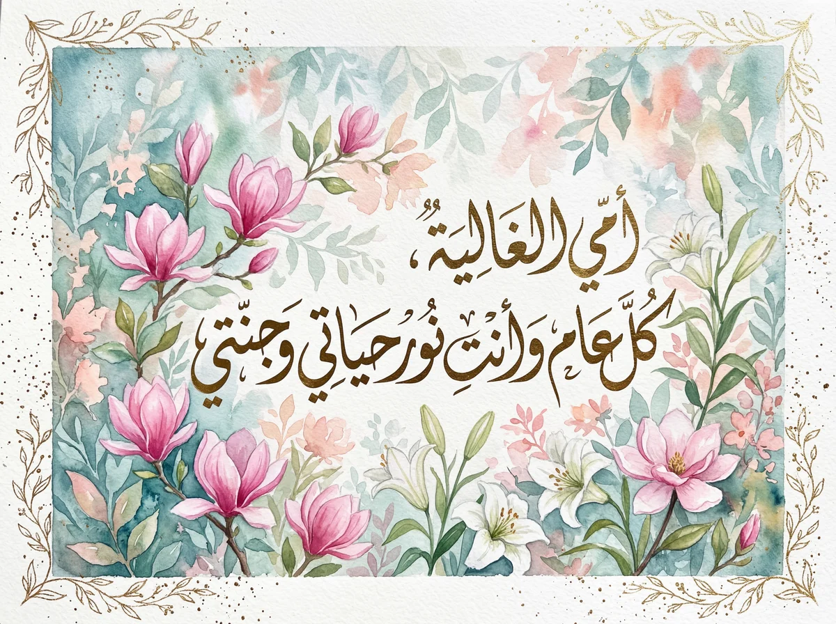 أجمل التهاني لأمي الغالية في عيد الأم