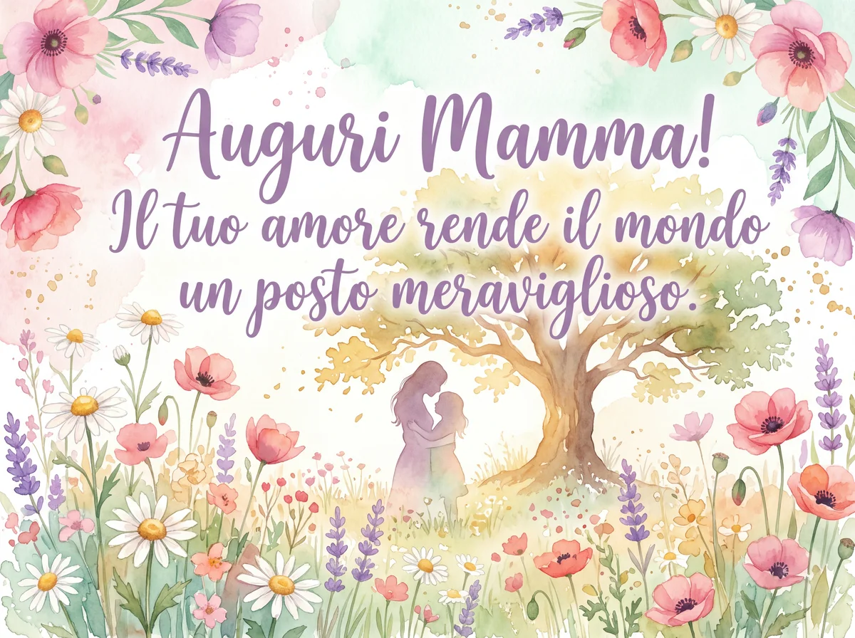 Biglietto di auguri per la Festa della Mamma