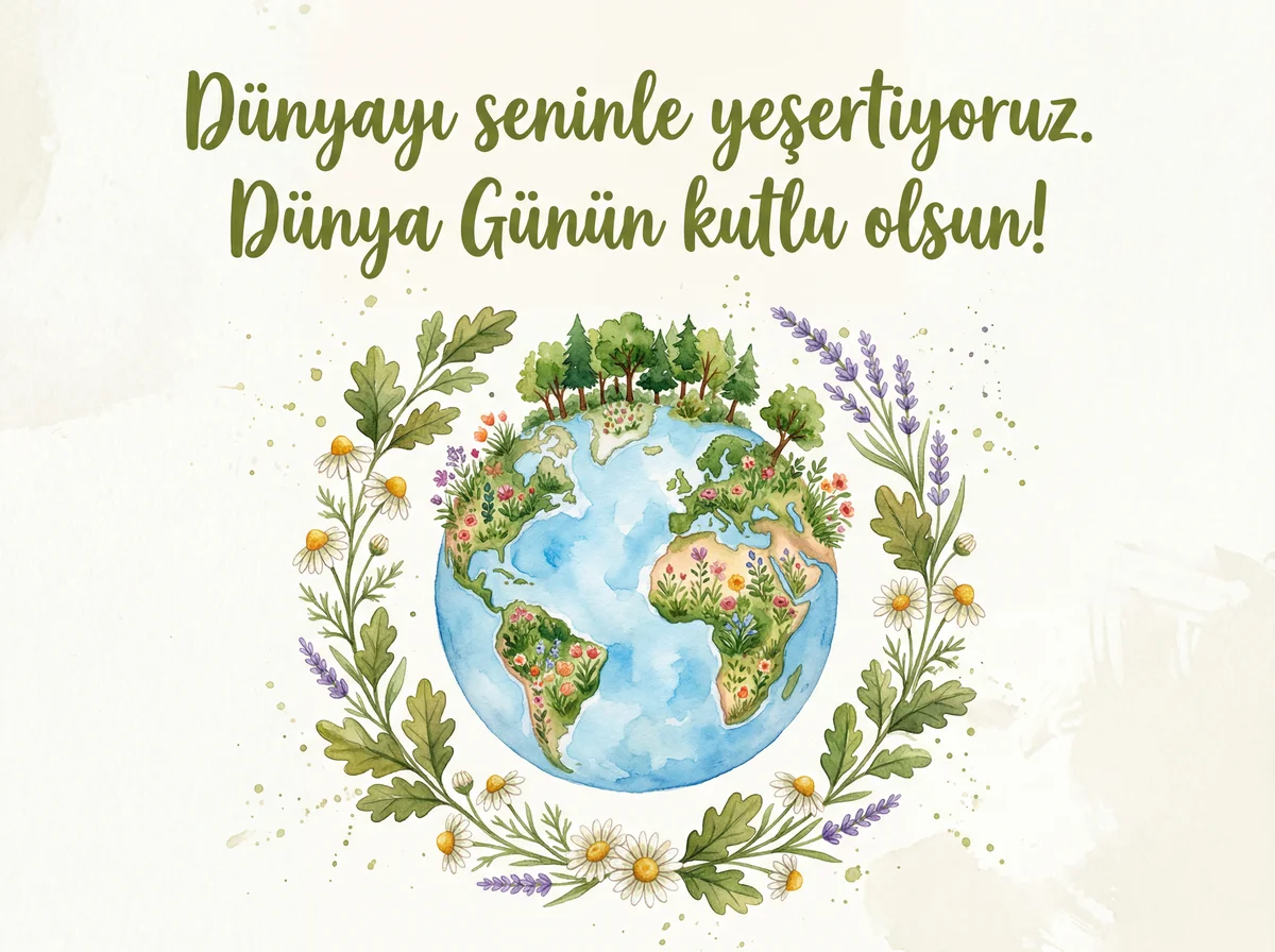 Doğa dostu arkadaşa Dünya Günü mesajı