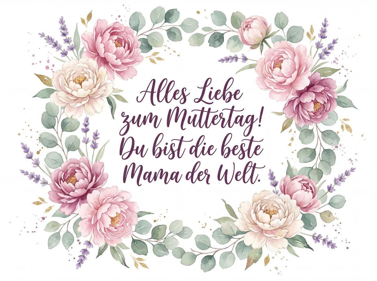 Muttertagswünsche für die beste Mama der Welt