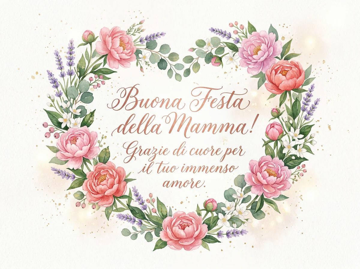 Biglietto di auguri per la Festa della Mamma