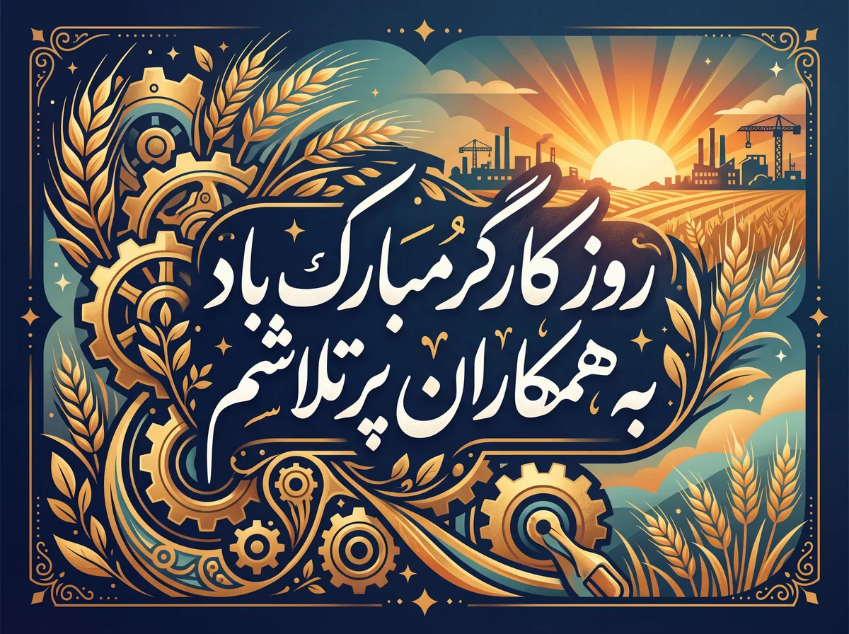 تبریک روز کارگر به همکاران پرتلاشم