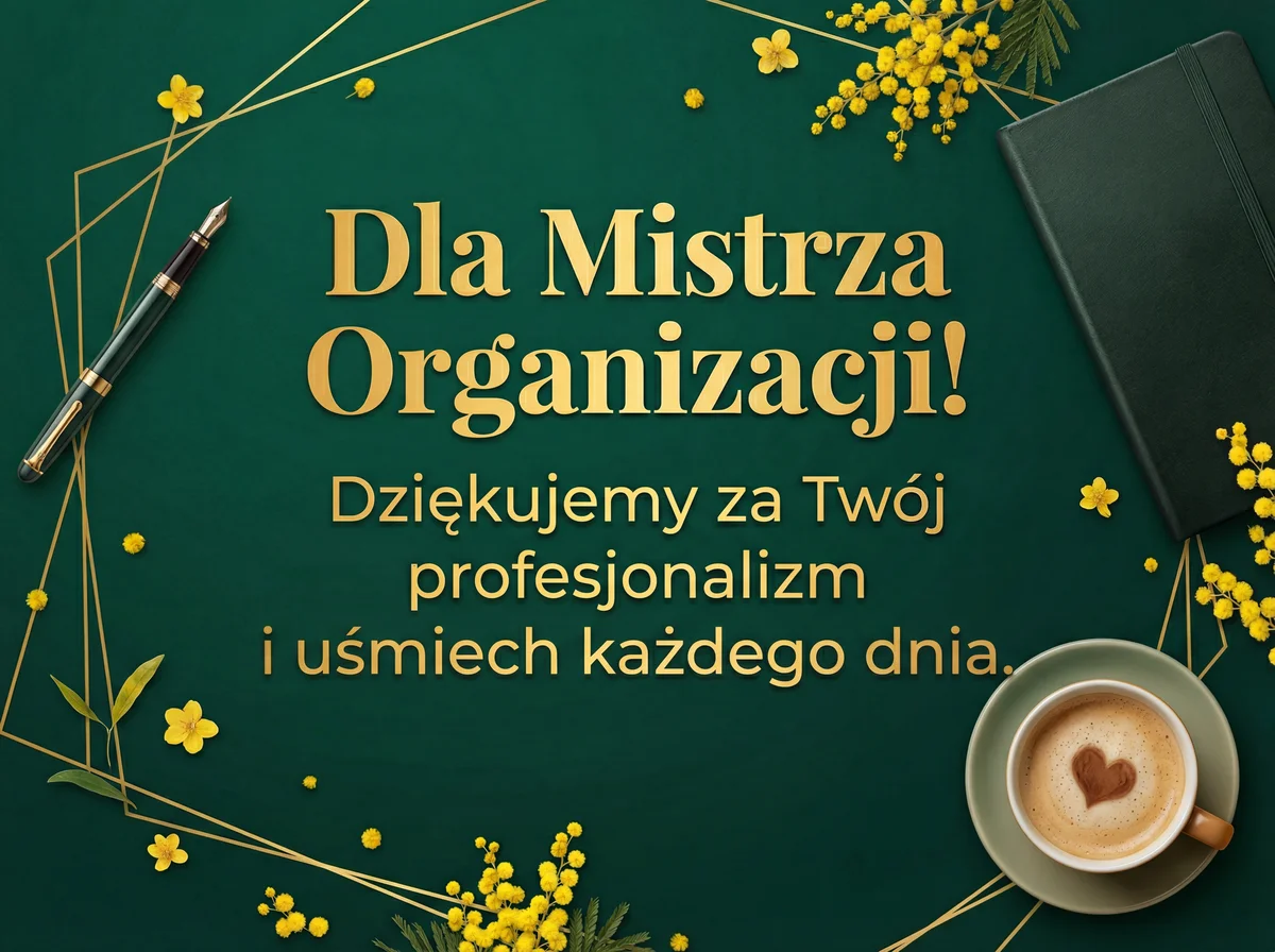 kartka z życzeniami na Dzień Pracownika Administracji