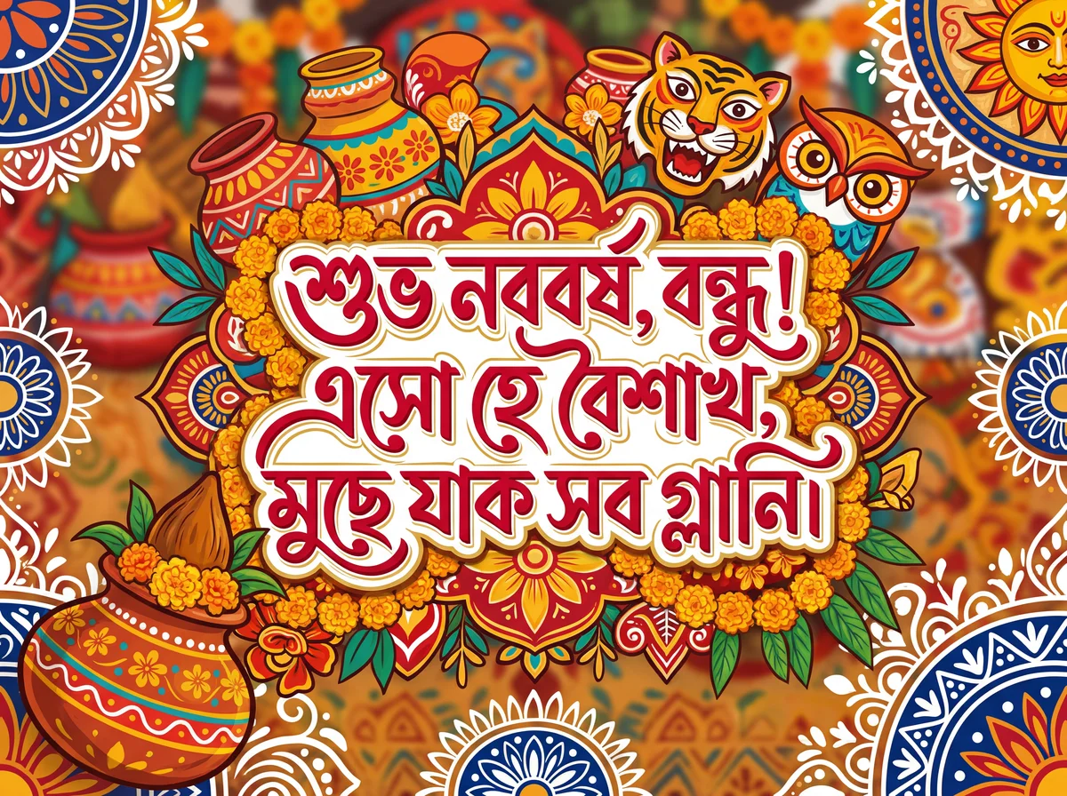 পহেলা বৈশাখের শুভেচ্ছা বার্তা বন্ধুকে