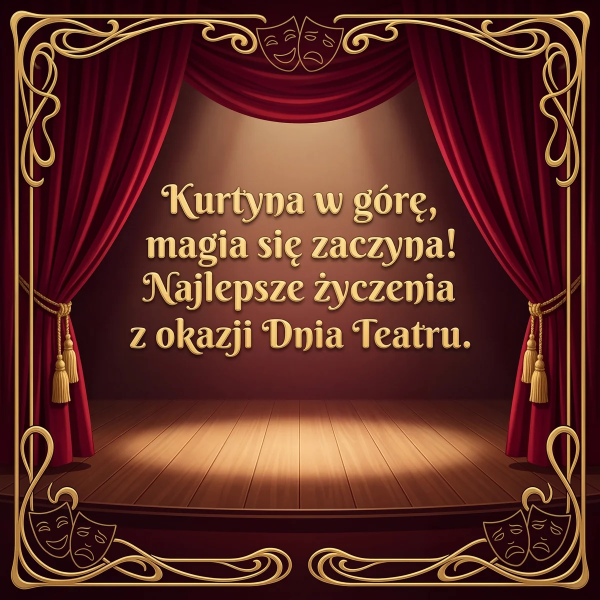 życzenia na Dzień Teatru