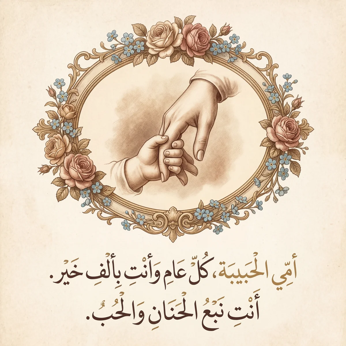 بطاقة تهنئة لعيد الأم