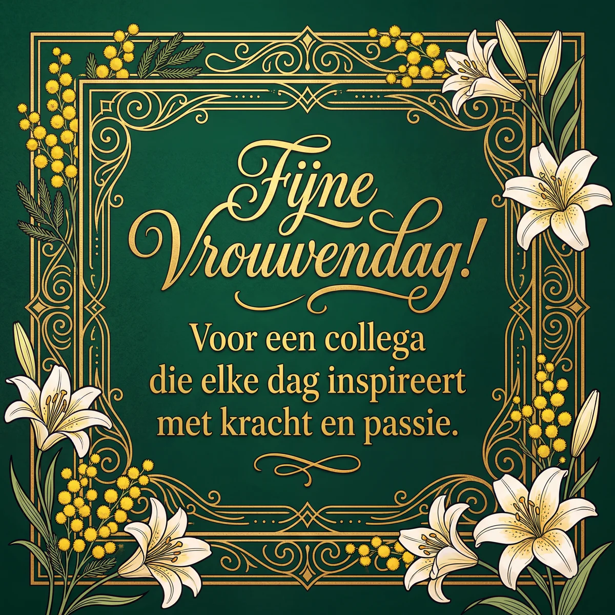 Fijne Internationale Vrouwendag voor een inspirerende colleg...