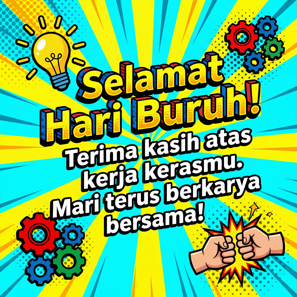 Ucapan Selamat Hari Buruh untuk rekan kerja