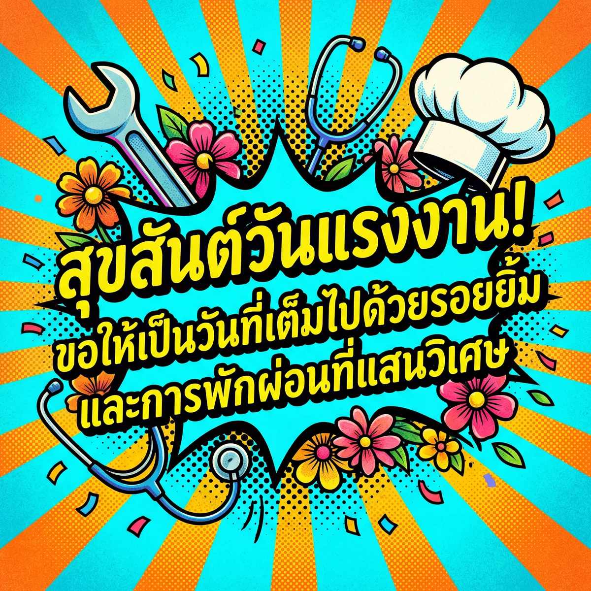 ข้อความสุขสันต์วันแรงงาน