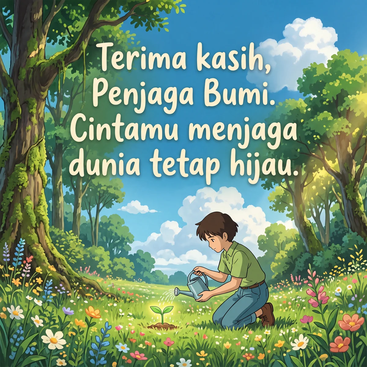 Ucapan selamat Hari Bumi untuk para penjaga lingkungan