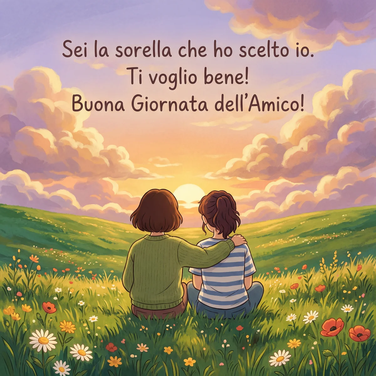 Biglietto di auguri per la Giornata dell'Amico, dedicato all...