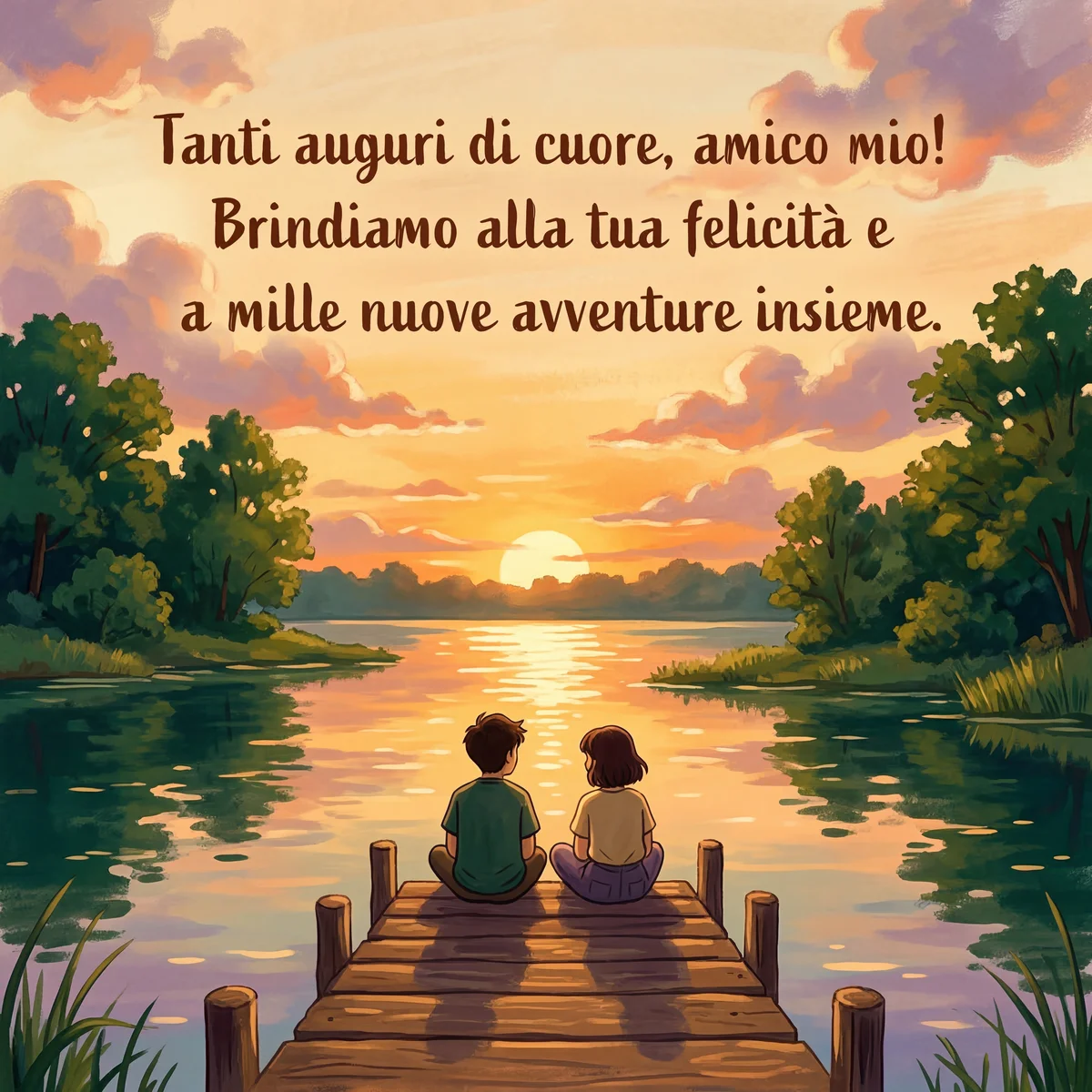 Auguri di buon compleanno al mio caro amico