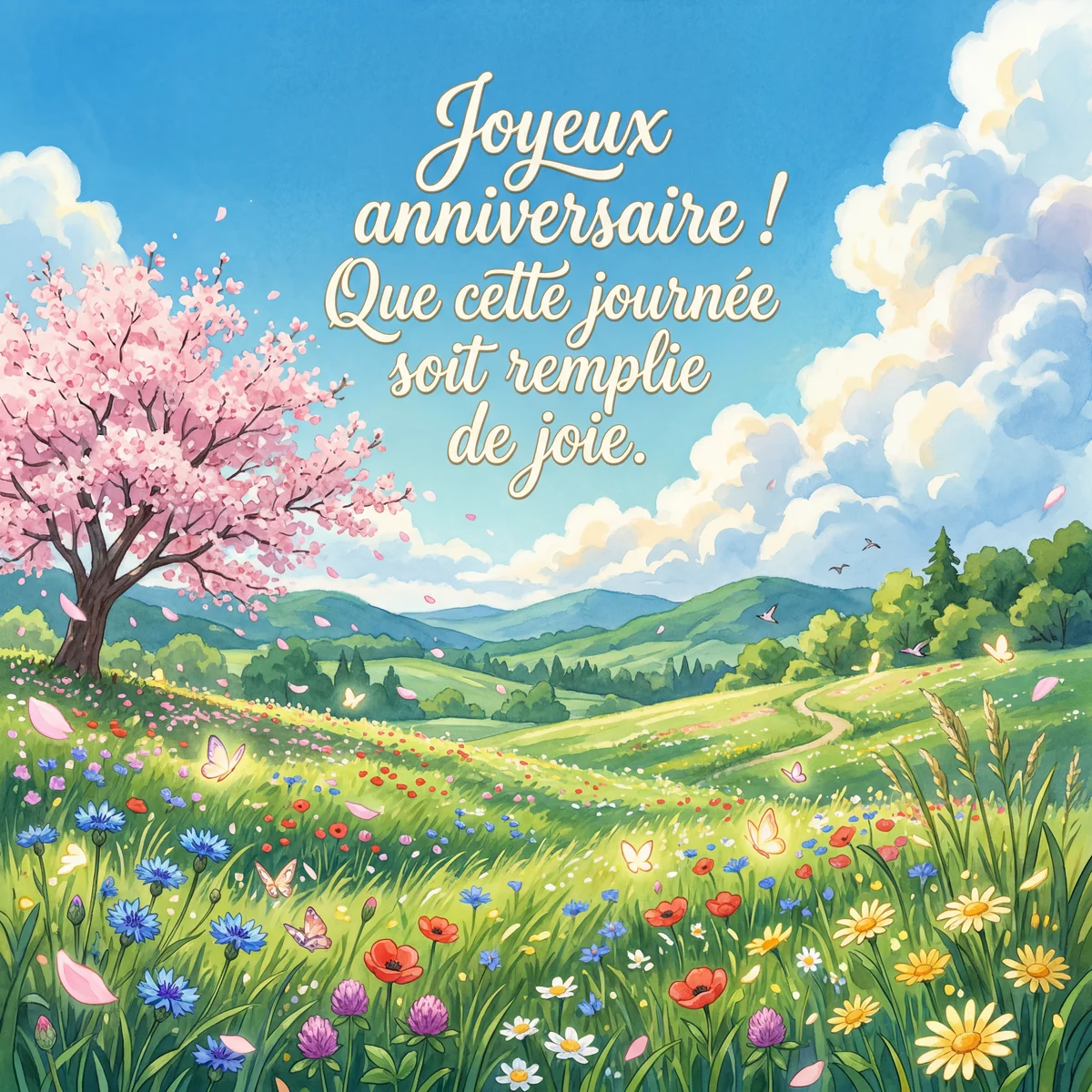 Joyeux anniversaire ! Que cette journée soit remplie de joie...