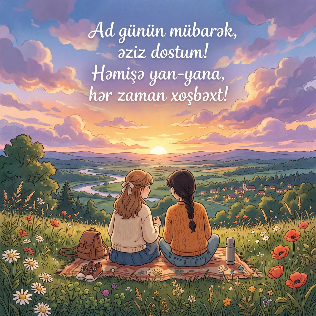 Ən yaxşı dostuma ad günü təbriki