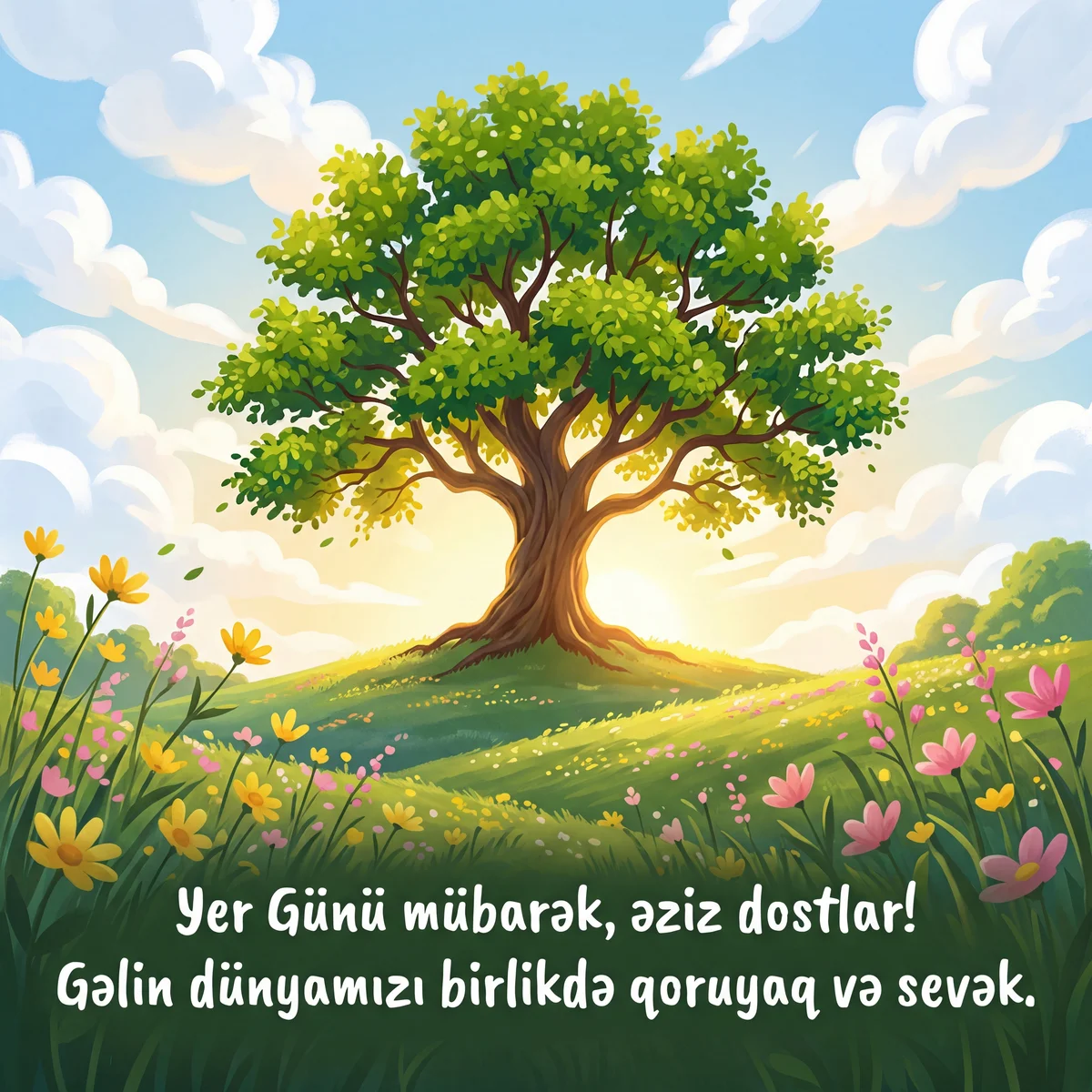 Yer Günü münasibətilə dostlara təbrik