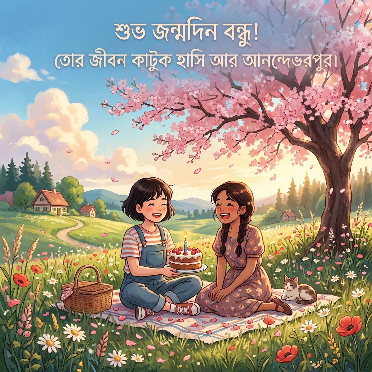 প্রিয় বন্ধুর জন্মদিনের শুভেচ্ছা বার্তা