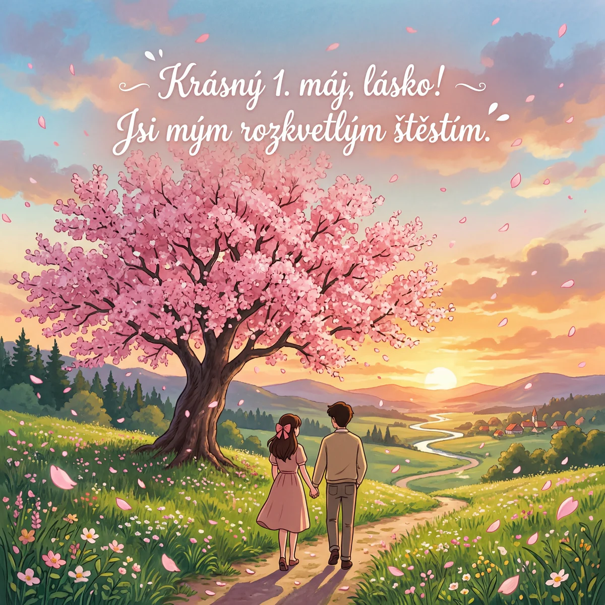 Přání k 1. máji pro mou jedinou lásku