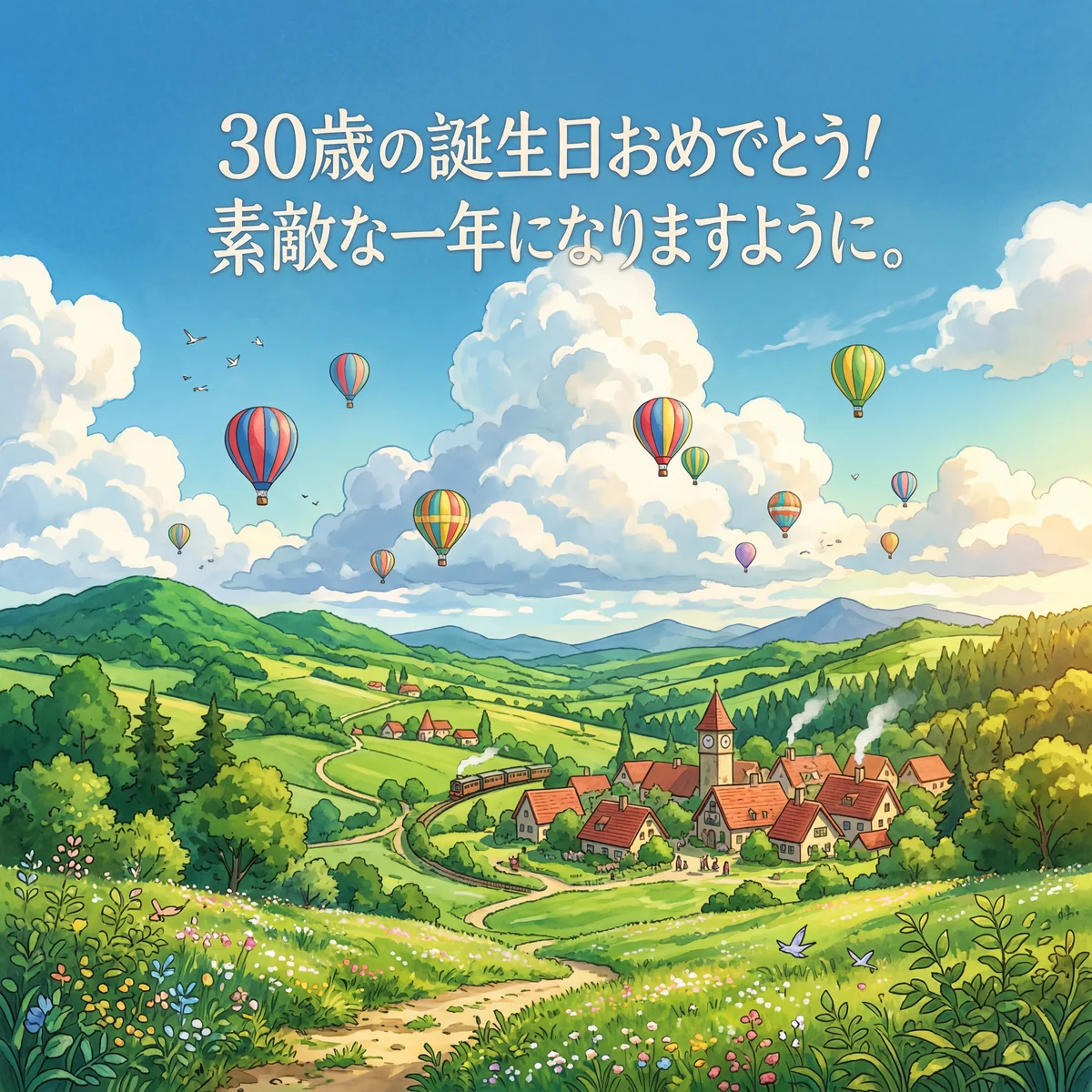30歳の誕生日おめでとう！素敵な一年になりますように。