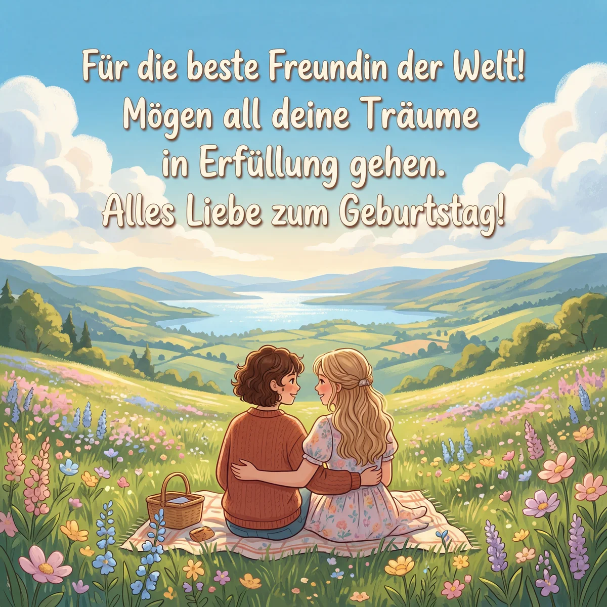 Geburtstagsgrüße für meine beste Freundin