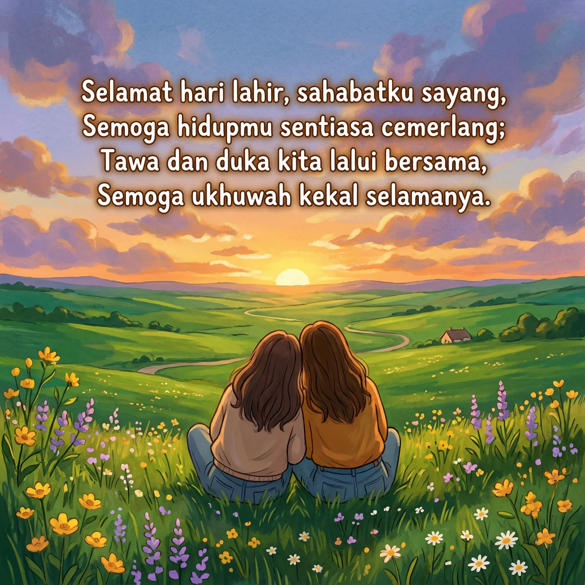 Ucapan selamat ulang tahun untuk sahabat tersayang