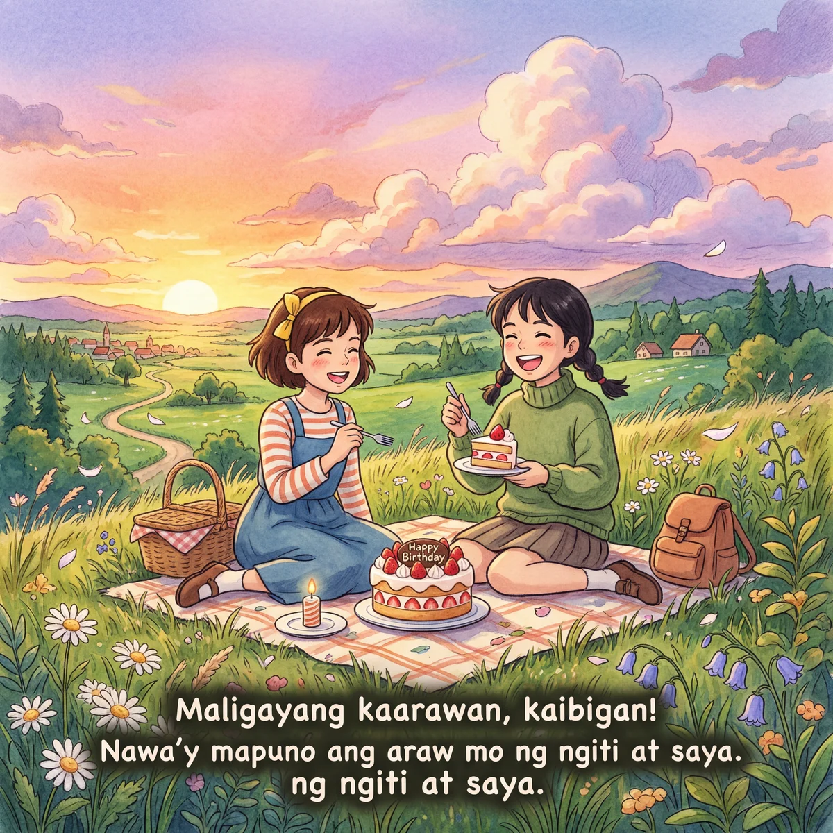 Maligayang kaarawan sa isang kaibigan! Nawa'y maging masaya ...