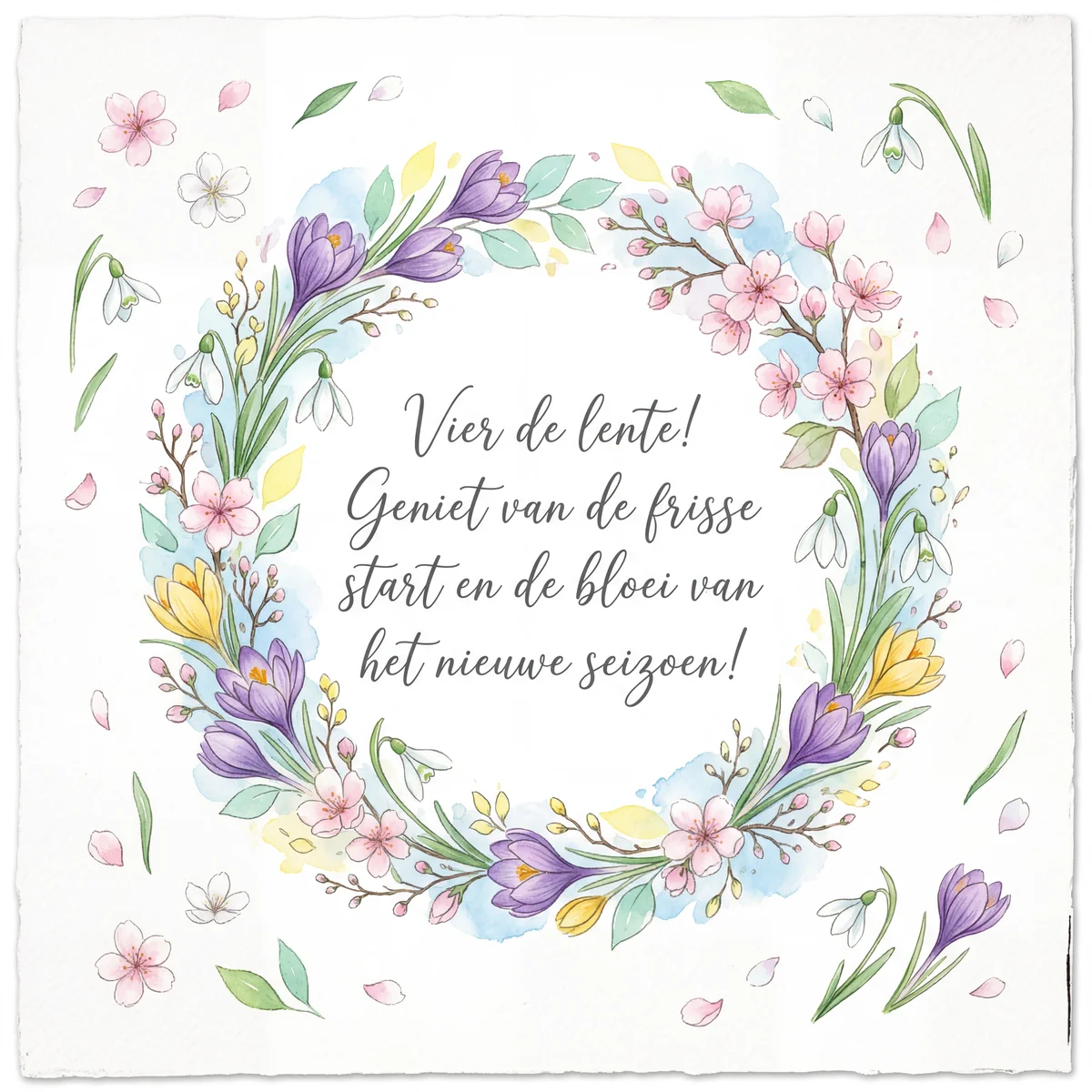 Vier de lente! Geniet van de frisse start en de bloei van he...