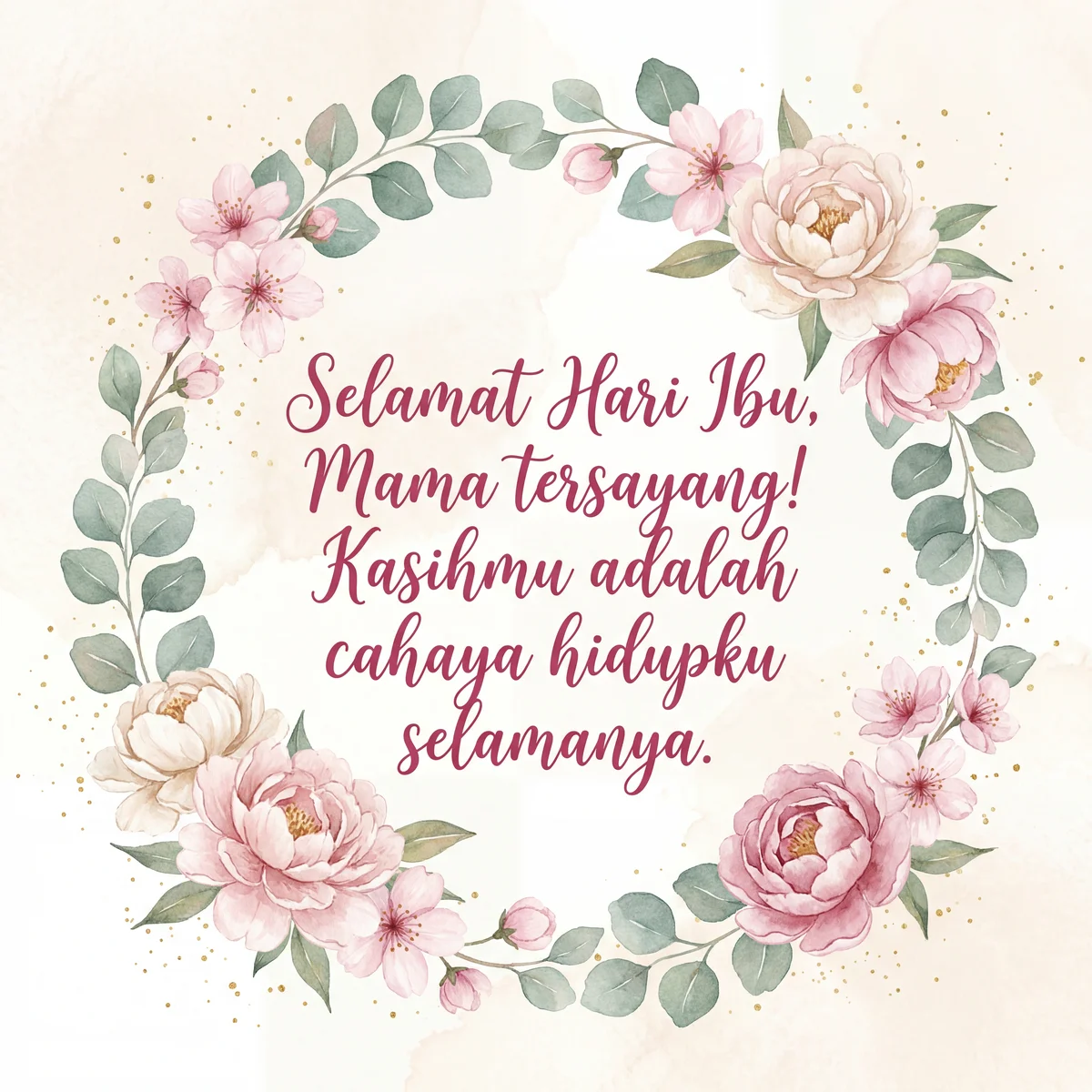 kad ucapan Hari Ibu untuk mama tersayang