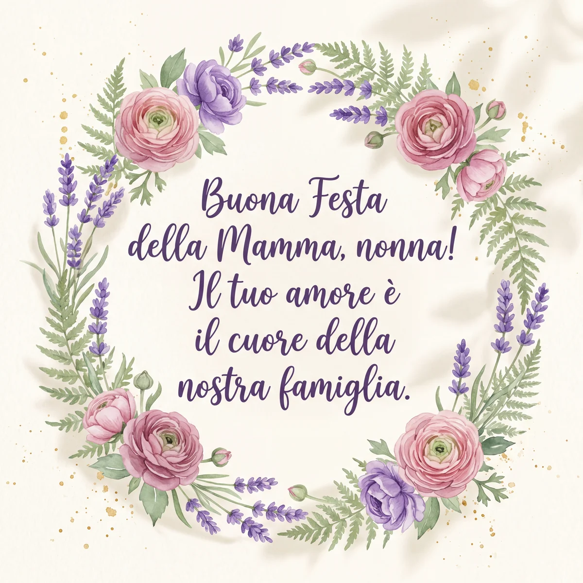 messaggio per la Festa della Mamma per la nonna