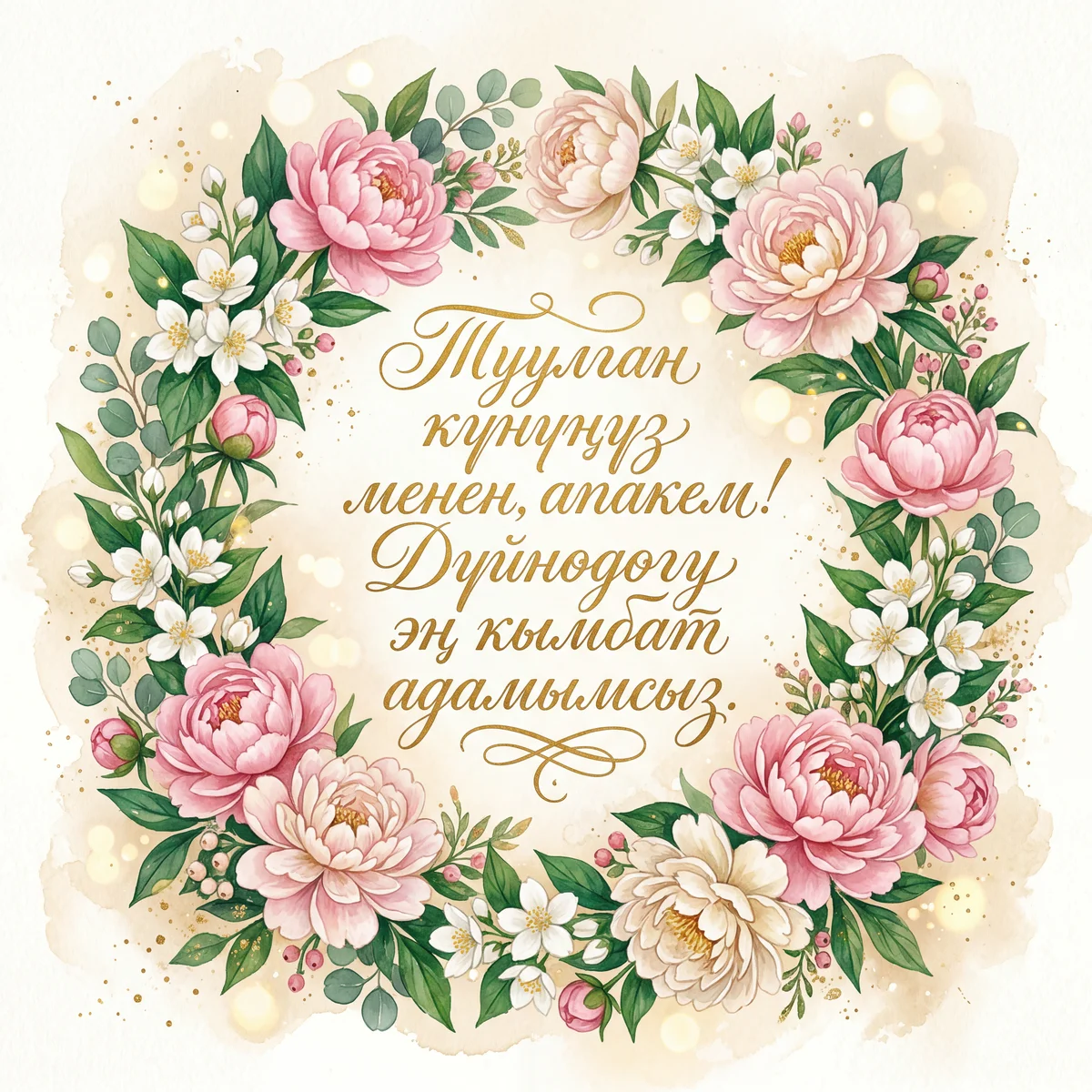 Апамдын туулган күнүнө куттуктоо