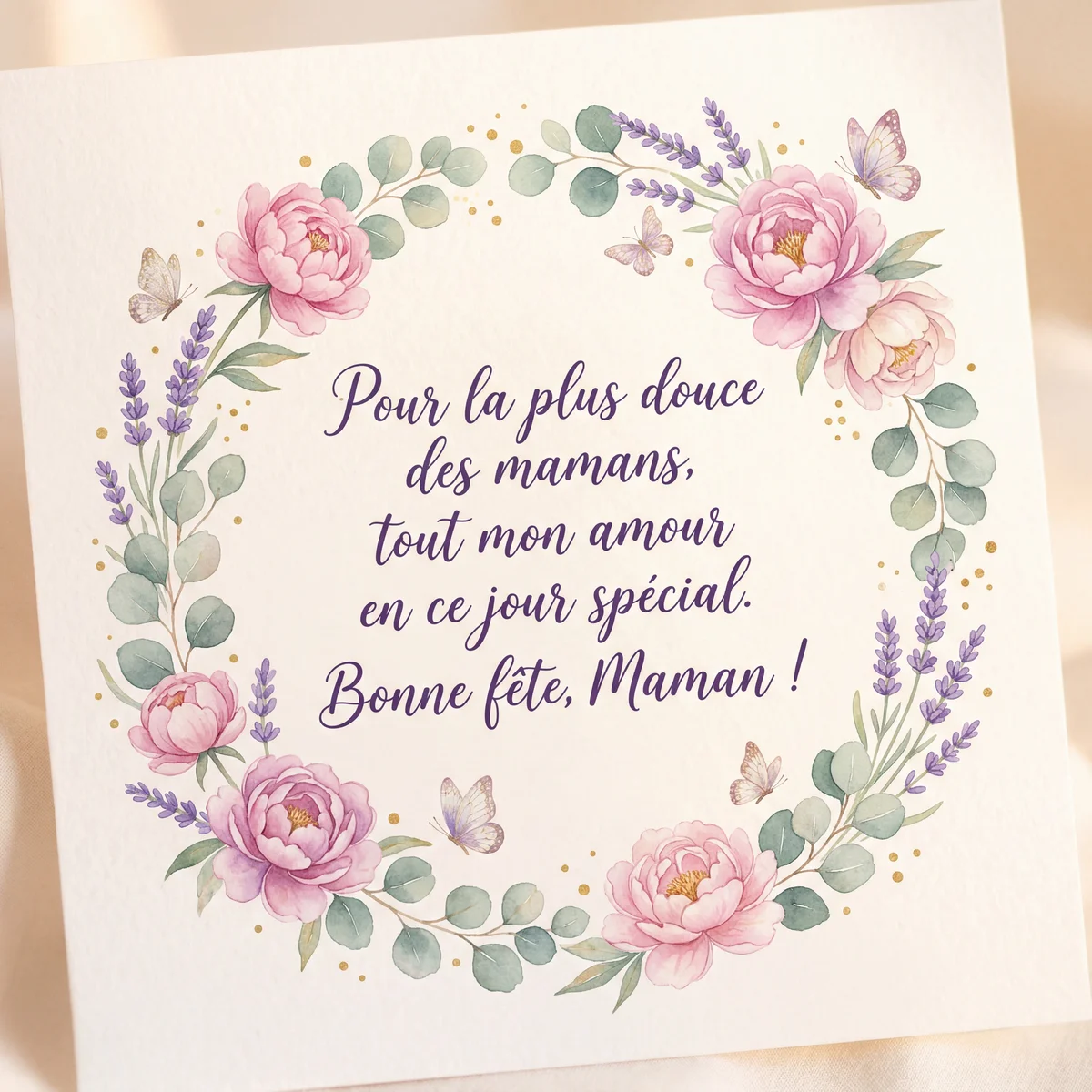 Message touchant pour la Fête des Mères