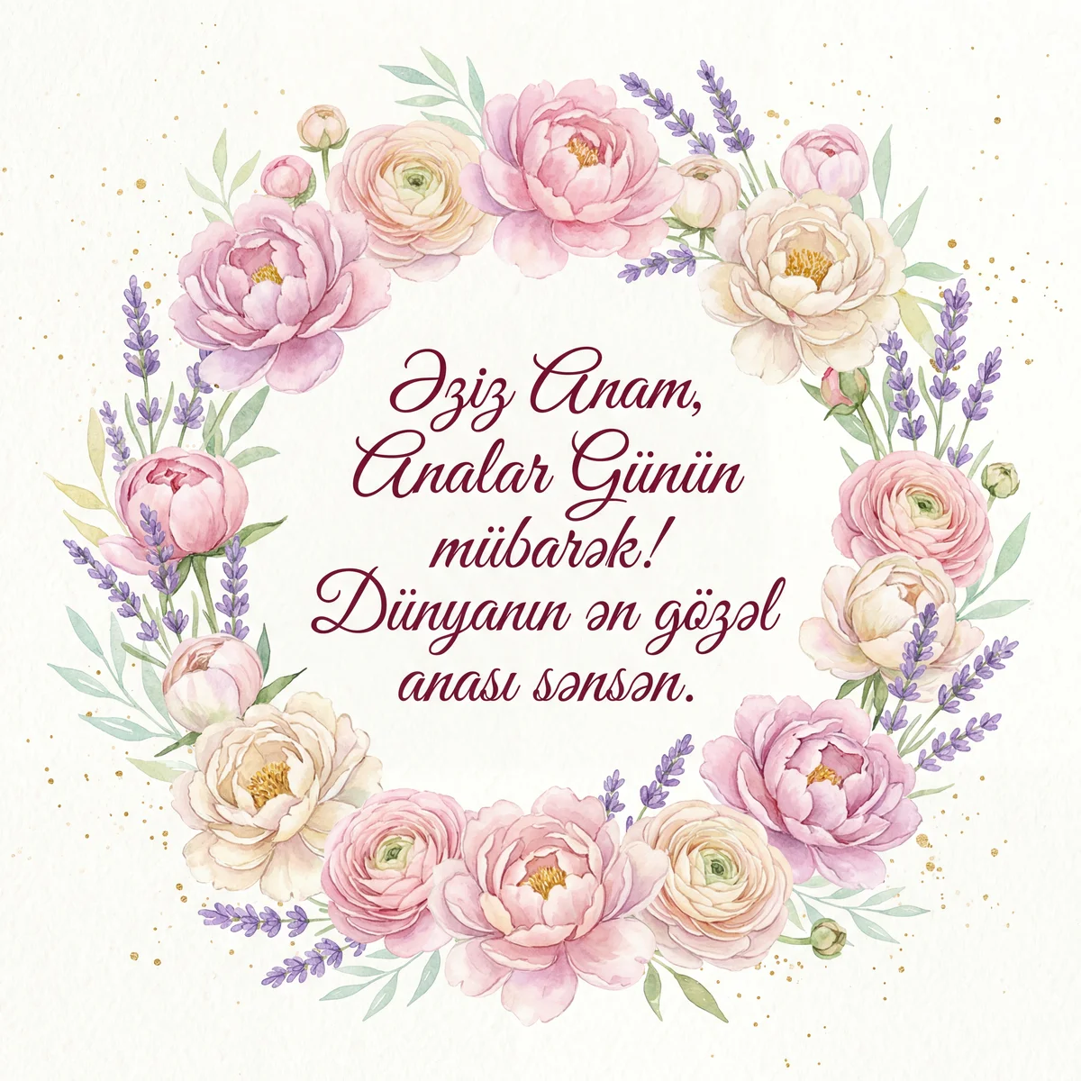 Əziz Anam, Analar Günün mübarək!