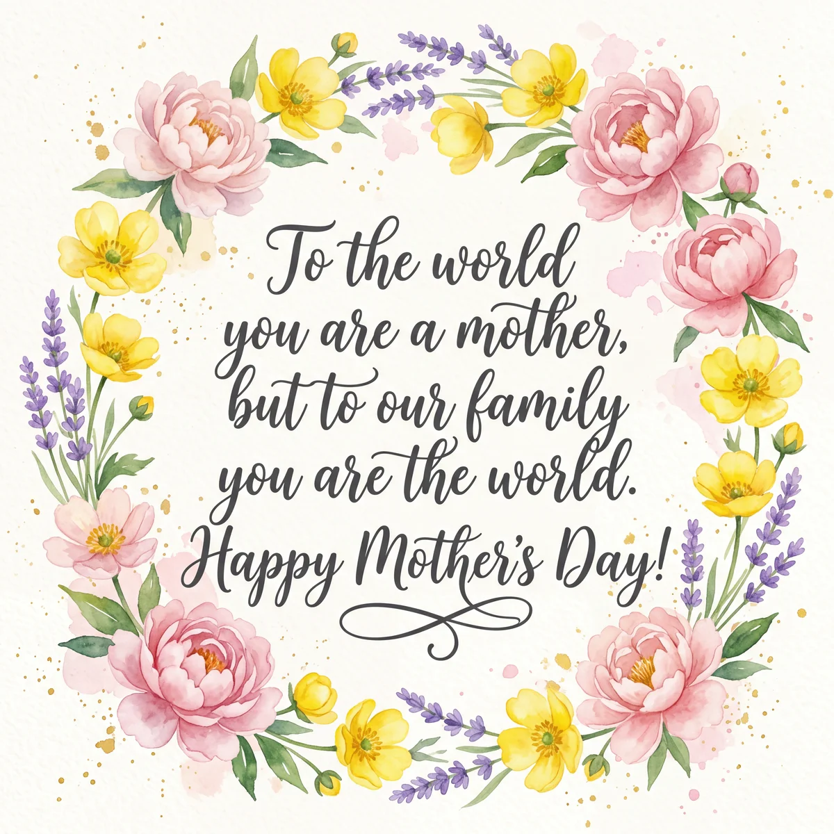 Mother's Day greeting for a wonderful mom